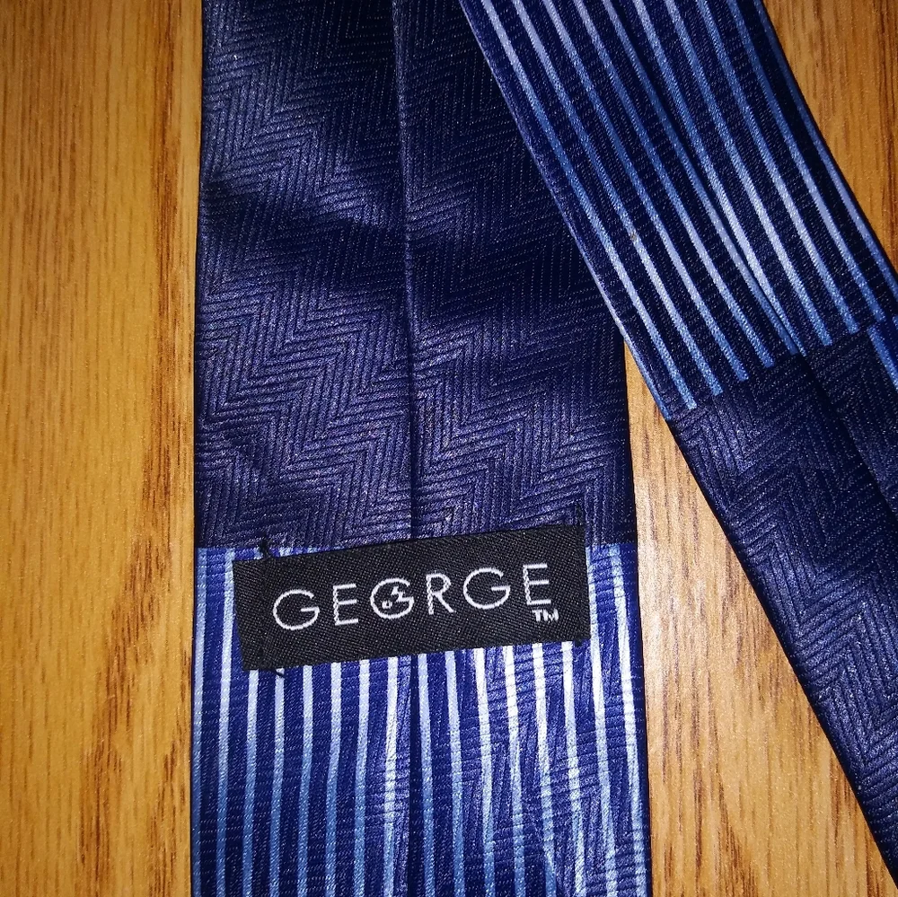🖤3 for$15 Boys blue tie by George - blue - 6-8t